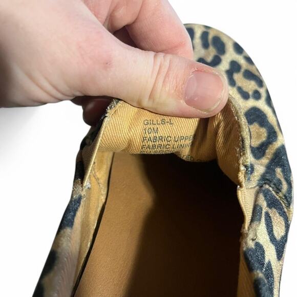 Velvet leopard print slip ons - Picture 8 of 8